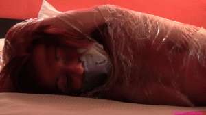 www.collegecaptures.com - Kylie:Saran Wrap Bound thumbnail